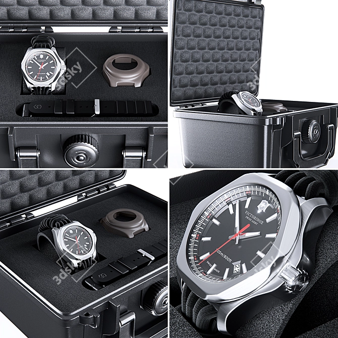 Victorinox INOX Paracord Watch Set 3D model image 2