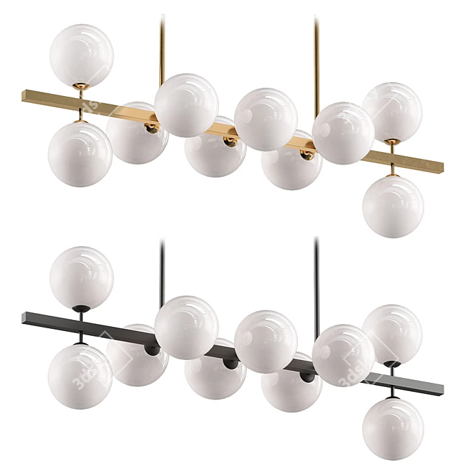 Elegant Largo Chandelier 3D model image 1
