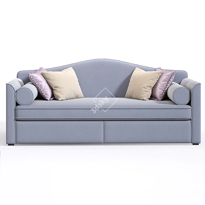 Iriska Ruby Kids Sofa: Stylish and Comfortable 3D model image 5