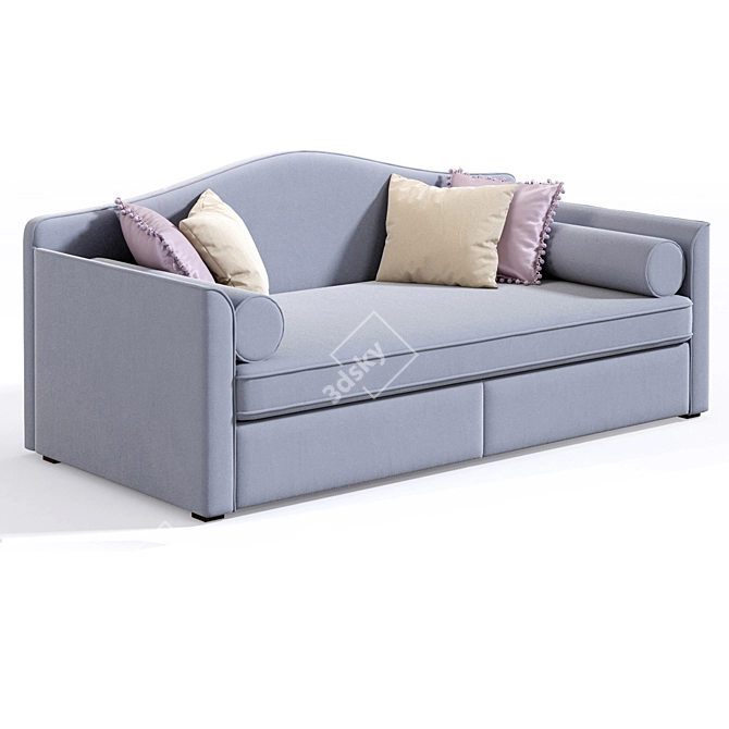 Iriska Ruby Kids Sofa: Stylish and Comfortable 3D model image 7