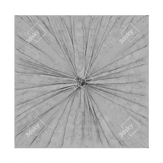 Elegant Ceiling Drapery 3D model image 2