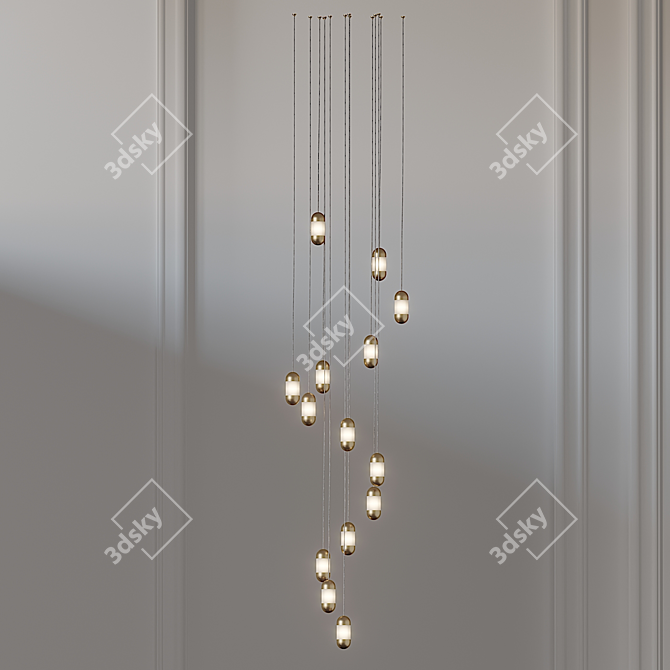 Contemporary OLO LED Pendant - Karice 3D model image 2