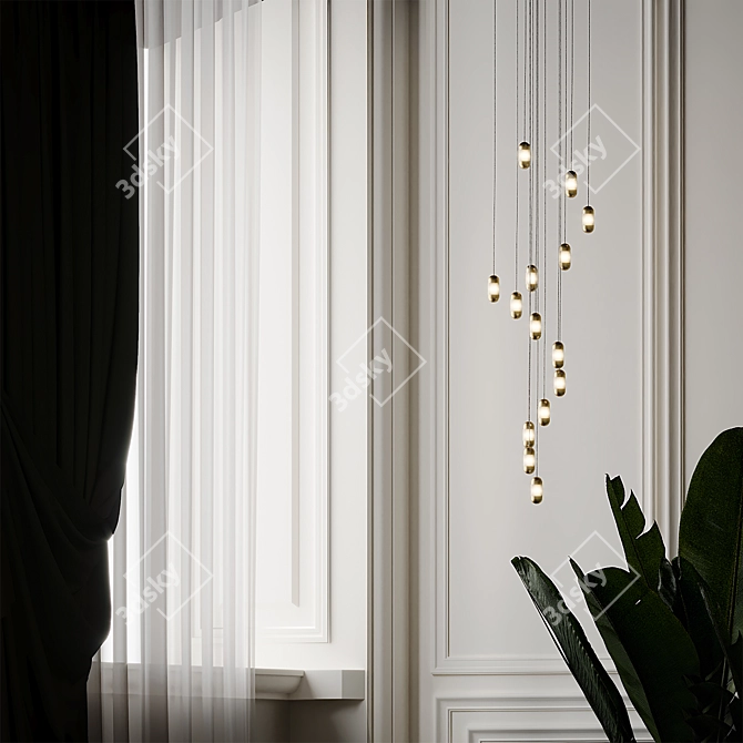 Contemporary OLO LED Pendant - Karice 3D model image 3