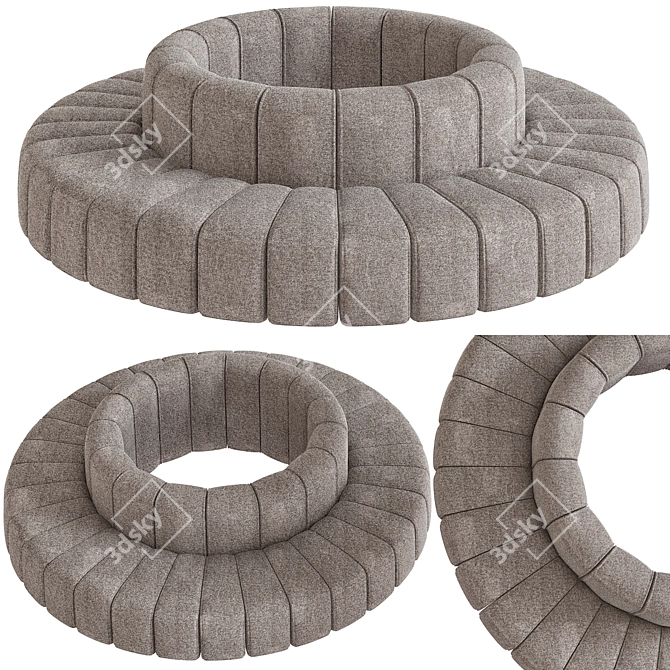 Stylish Bob Lounge by Bla Station! 3D model image 1