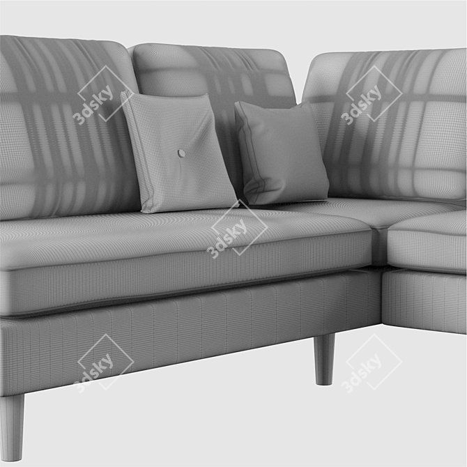 Frisco Spacious Modern Sofa 3D model image 3