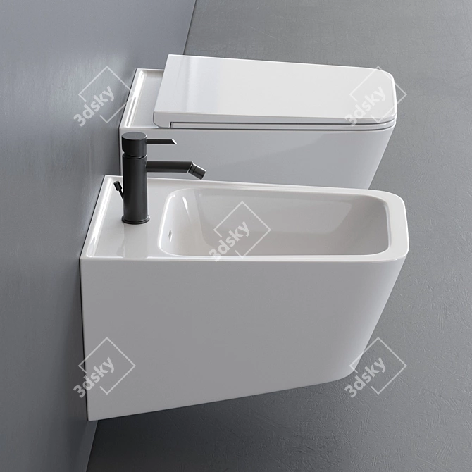 VitrA EQUAL Wall-Hung WC 3D model image 2