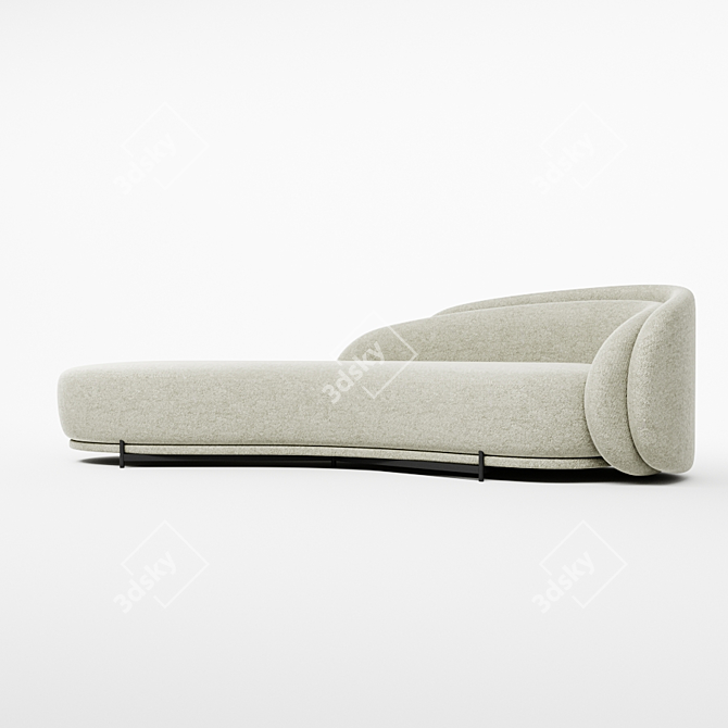 Contemporary Layered Back Sofa by Paolo Ferrari 3D model image 2