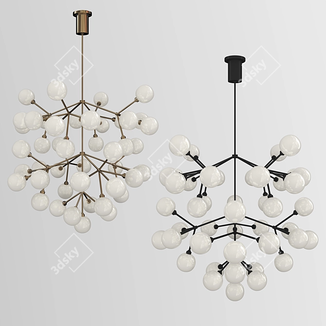 Mara Grande Loft Chandelier 3D model image 2