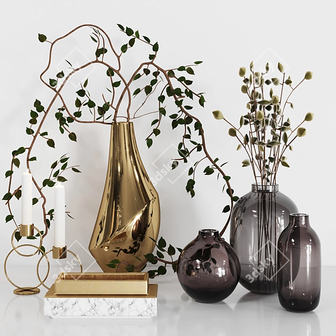 Corona Decor Set 08 3D model image 1