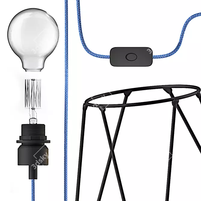 POBO Modern Lamp 3D model image 2