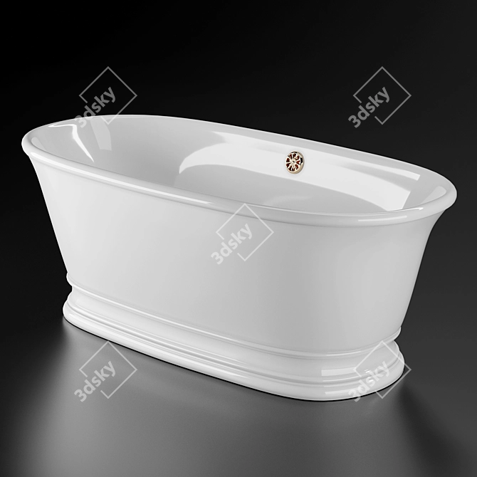 Bampton Freestanding Bath 3D model image 2