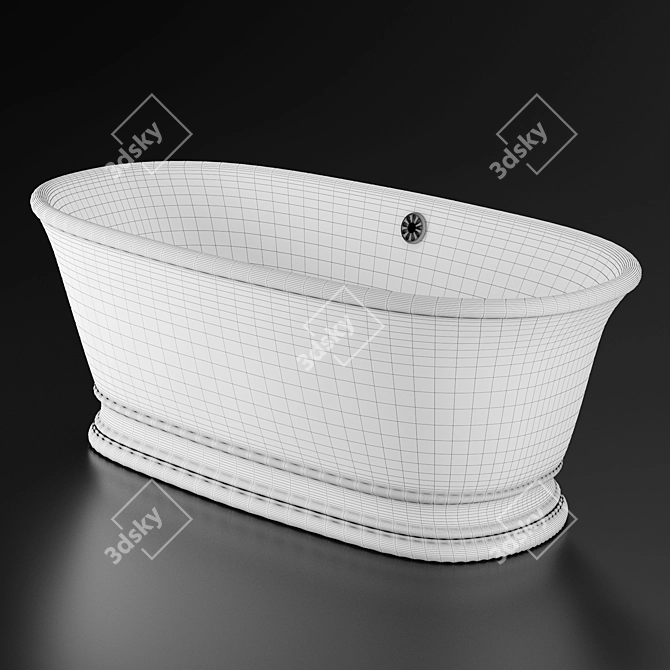 Bampton Freestanding Bath 3D model image 3