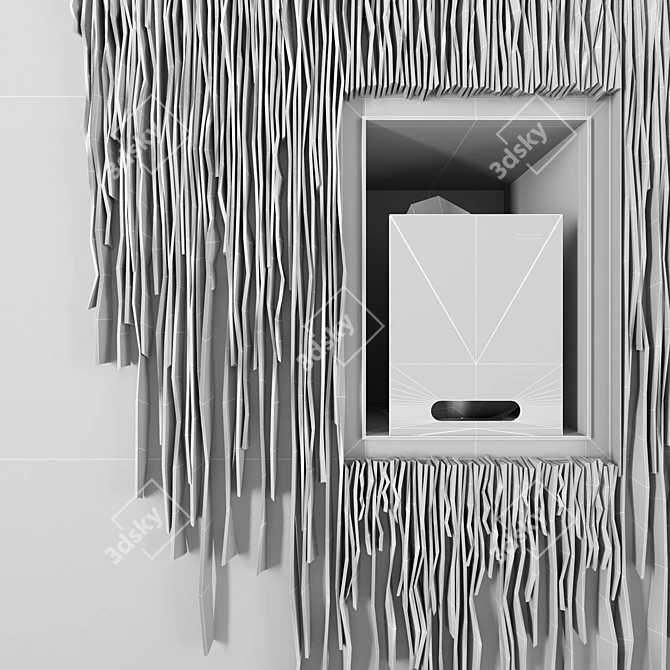 TEKA Wall Mounted Bioethanol Fireplace 3D model image 3