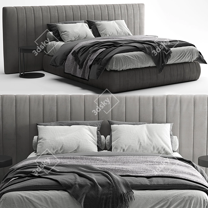 Sleek Tuyo Meridiani Bed 3D model image 1