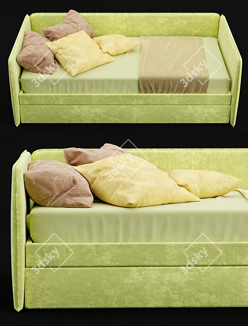 Cozy Dreams Children's Bed 3D model image 2