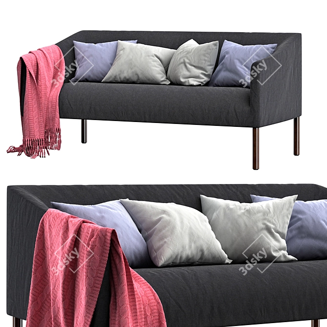 Bankside Dark Sofa: Sleek and Versatile 3D model image 2