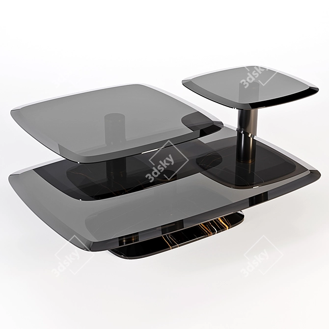 Contemporary Luxury: Botero Coffee Tables 3D model image 1