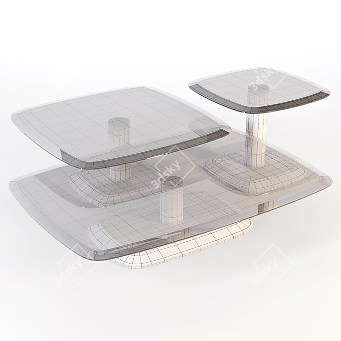 Contemporary Luxury: Botero Coffee Tables 3D model image 3