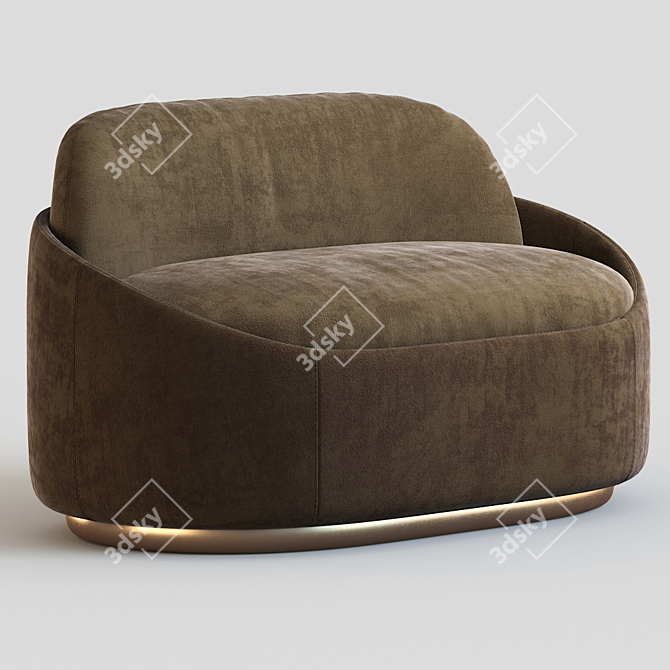 Elegant Ludovica Mascheroni Sofa 3D model image 1