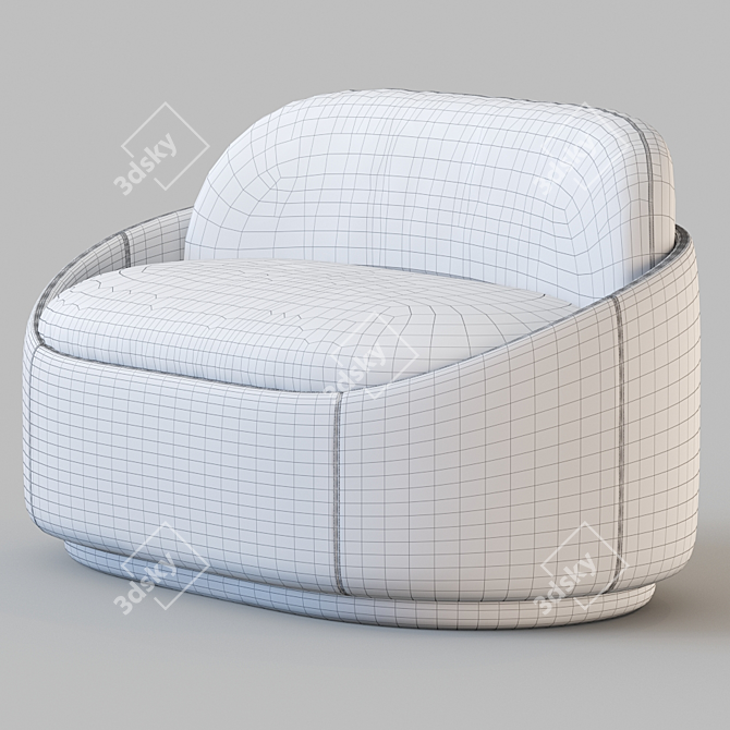 Elegant Ludovica Mascheroni Sofa 3D model image 3