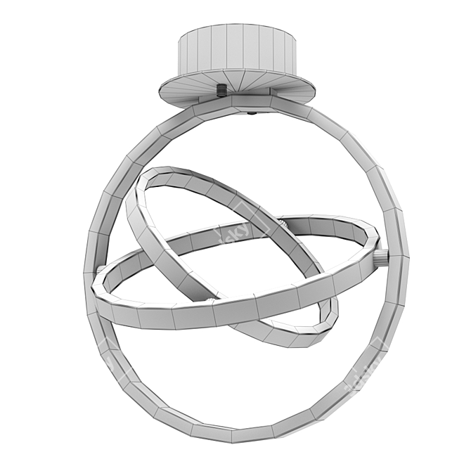 Celestial Glow ORBITAL Chandelier 5746 3D model image 2