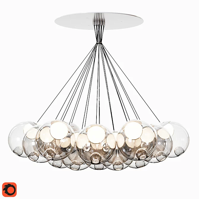 Bocci Cluster Pendant Light 3D model image 1