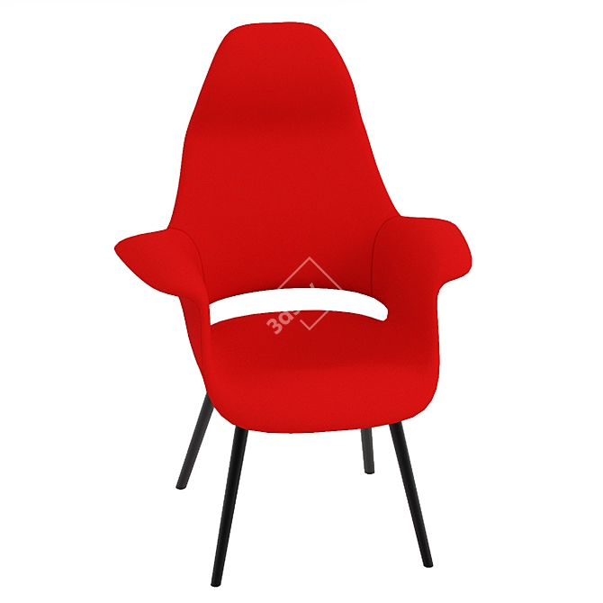 Elevate Your Comfort: VITRA Organic Highback 3D model image 3