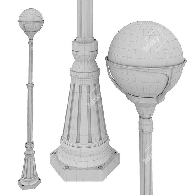 Arte Lamp Monaco Landscape Gardening Lamp 3D model image 3