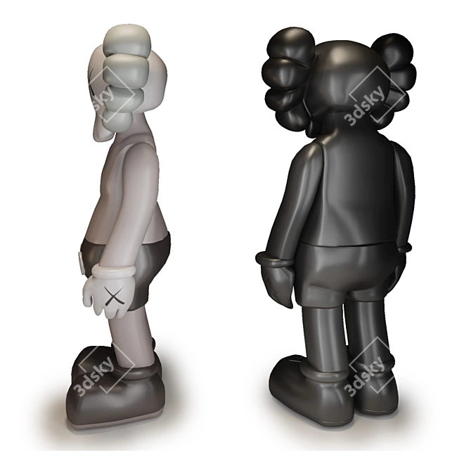 Collectible Kaws Toys H35cm 3D model image 3