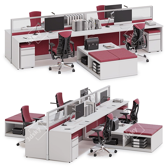 Elevate Efficiency with Herman Miller 3D model image 1