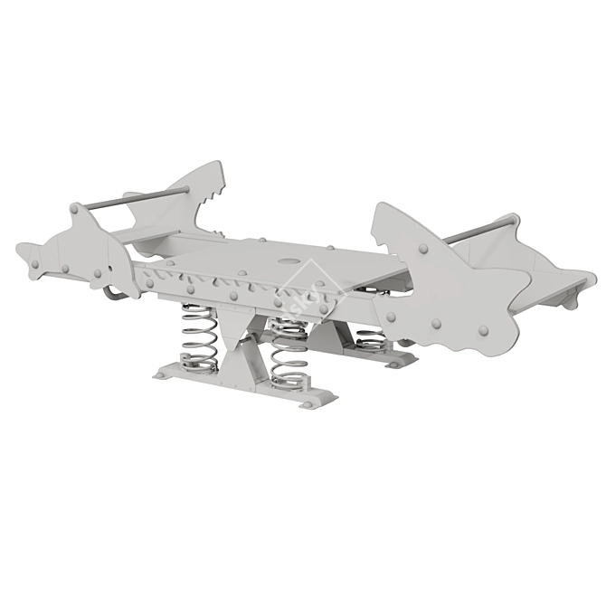 Kompan Horizontal Swing - Octopus Style 3D model image 2
