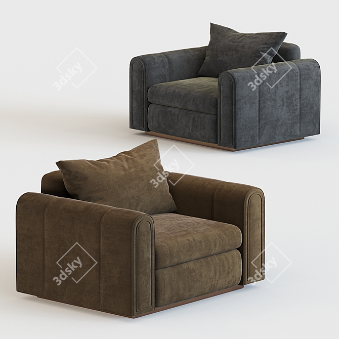 Luxurious Ludovica Mascheroni Armchair 3D model image 1