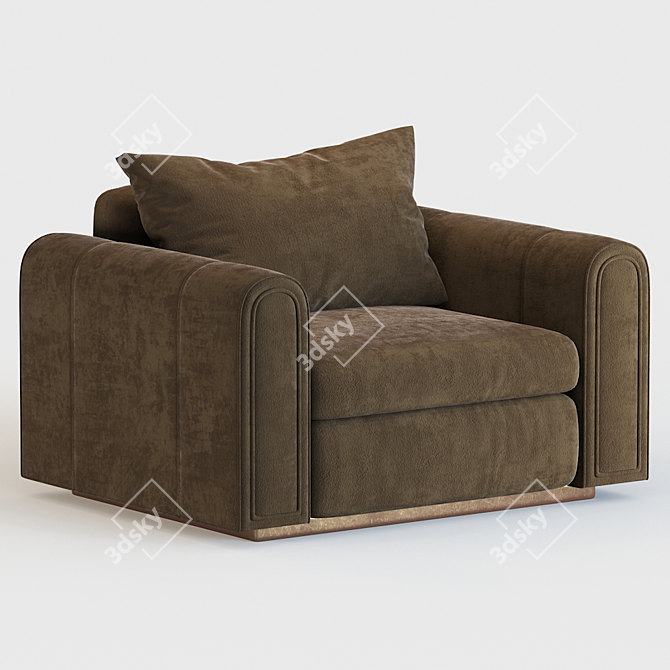 Luxurious Ludovica Mascheroni Armchair 3D model image 2