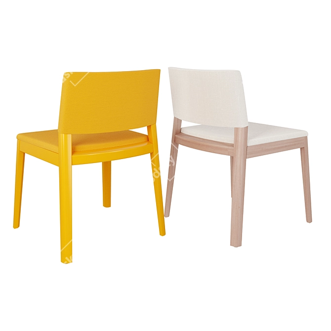 Elegant Cizeta L’Abbate Juno Chair 3D model image 2