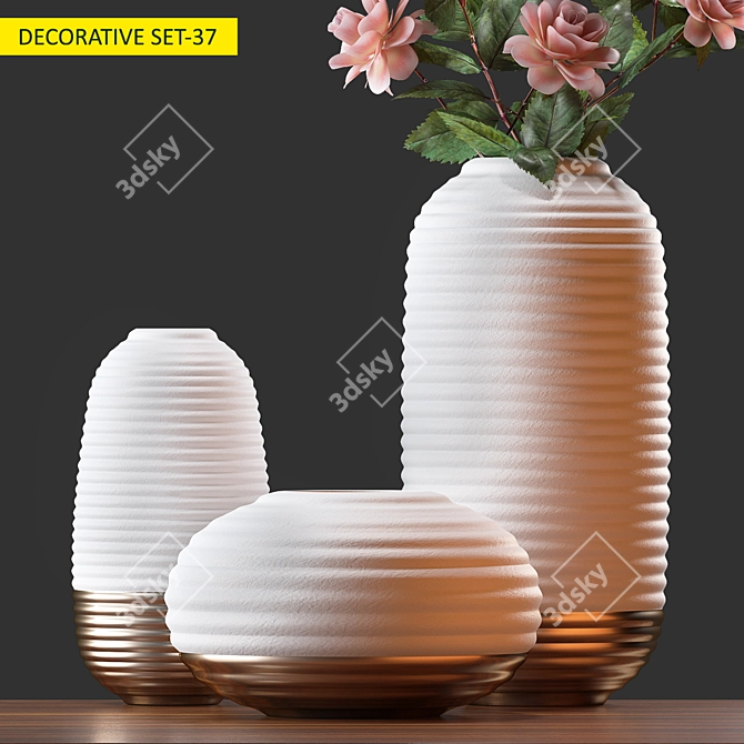 Elegant Decor Set: 3D Max & OBJ 3D model image 3