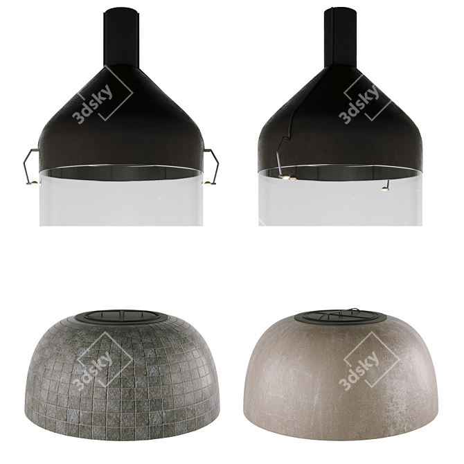 Versatile Tandoor Oven with Stylish Options 3D model image 1