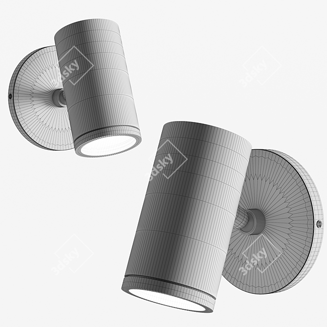 Elegant Ibrahim Sconce 3D model image 2