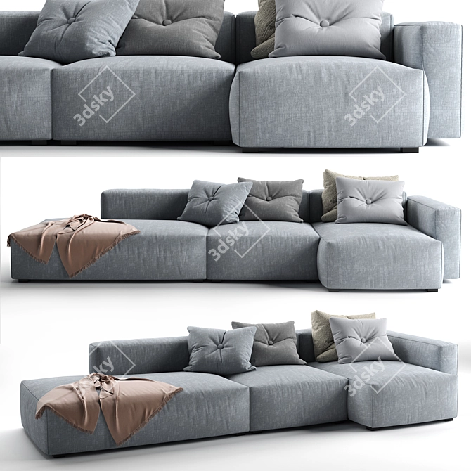 Cozy Comfort: MAGS SOFT Sofa 3D model image 1