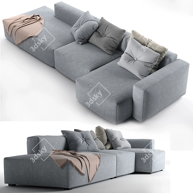 Cozy Comfort: MAGS SOFT Sofa 3D model image 2