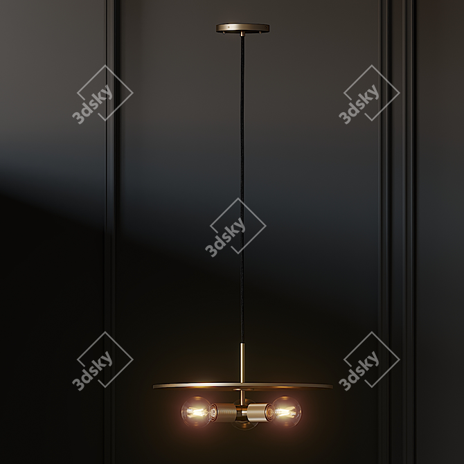 Modern Disk Pendant Lamp 3D model image 3