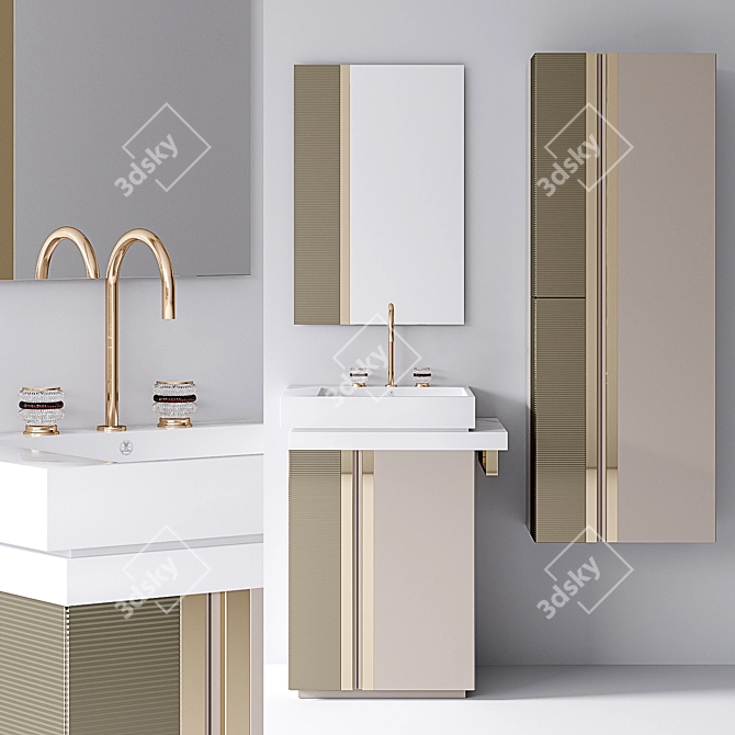 Charme Collection: Luxurious Bath Furniture 3D model image 1