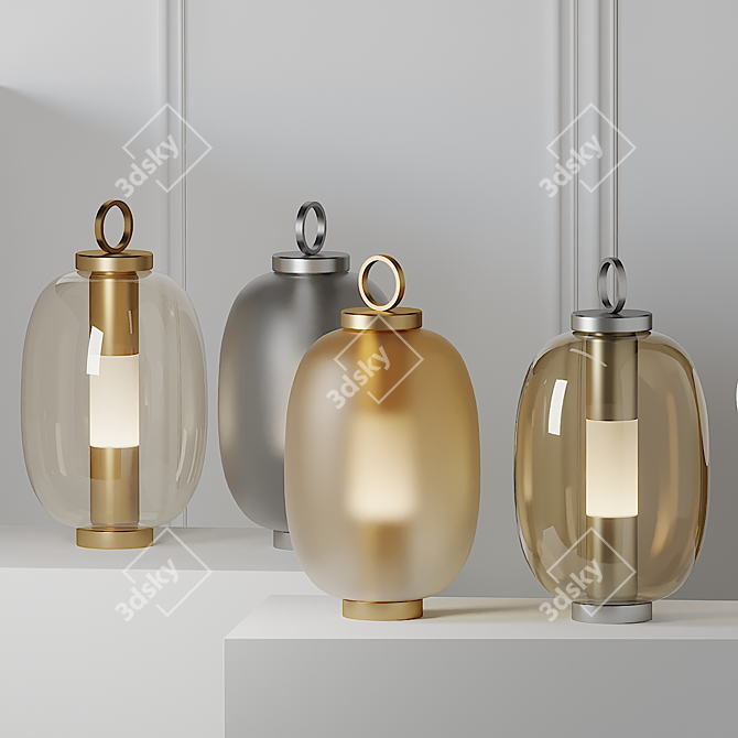 LUCERNA Lantern: Stylish Outdoor Lighting 3D model image 1