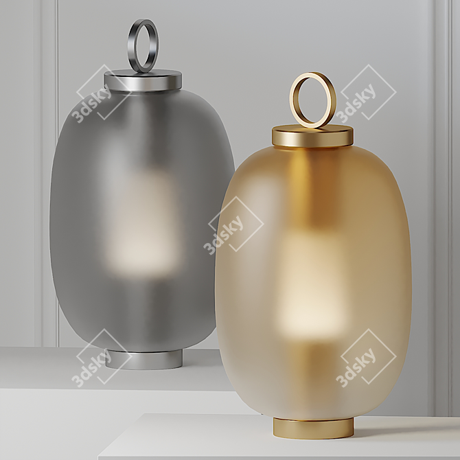 LUCERNA Lantern: Stylish Outdoor Lighting 3D model image 2