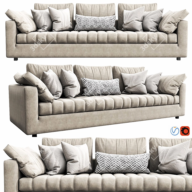 Luxurious Linteloo Moreno Sofa 3D model image 1