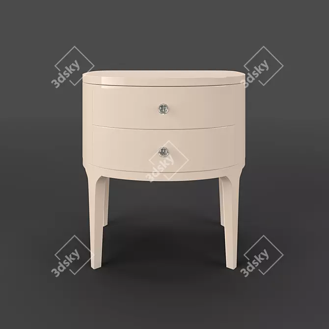 ROMA Bedside Table by Fratelli Barri 3D model image 1