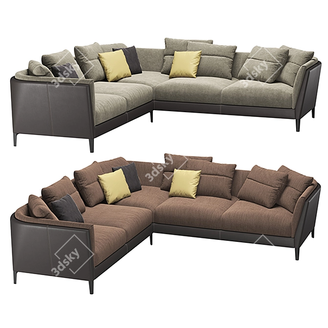 Poltrona Frau Bretagne Sofa 3D model image 1