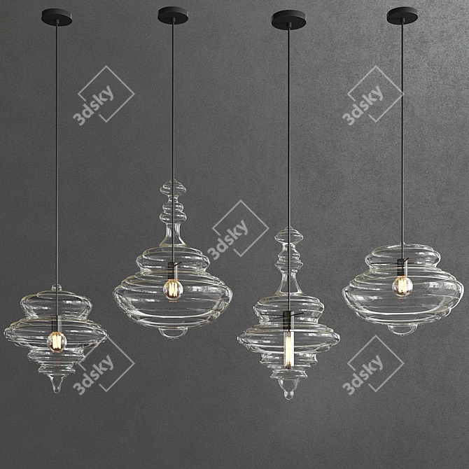 Eternal Elegance Pendant 3D model image 1