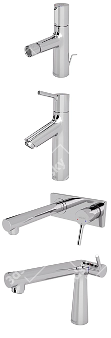 HANSGROHE Talis S Bath Faucet Collection 3D model image 2
