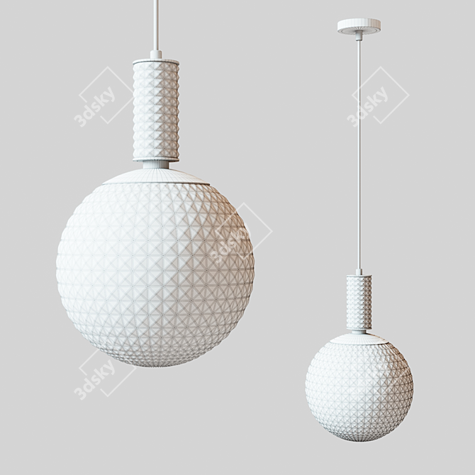 Elegant Glass Pendant Light: Maytoni Milagro 3D model image 2