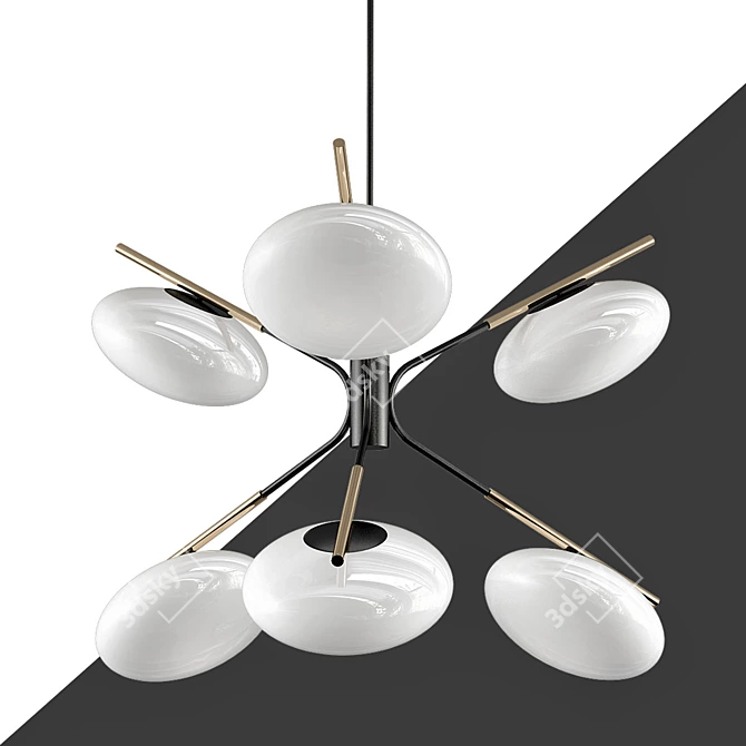 Mystical Mushroom Chandelier 3D model image 1